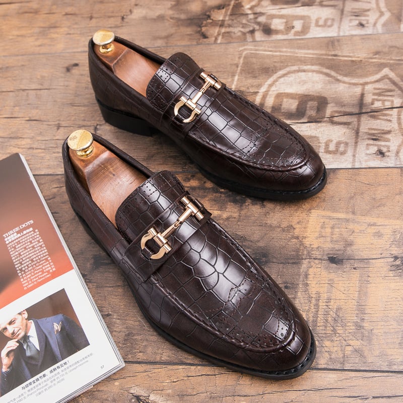 Zapatos ejecutivo casual Exotic Skin para hombre