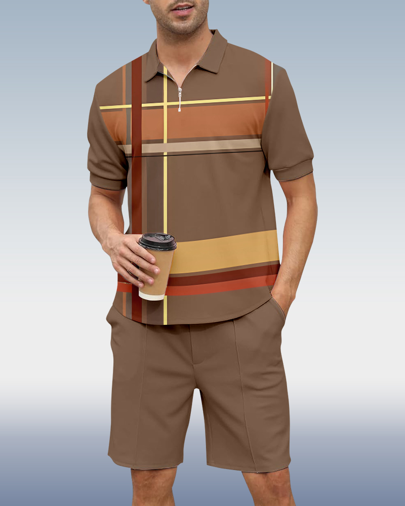 Suitmens casual Summer POLO Set 003 para hombre