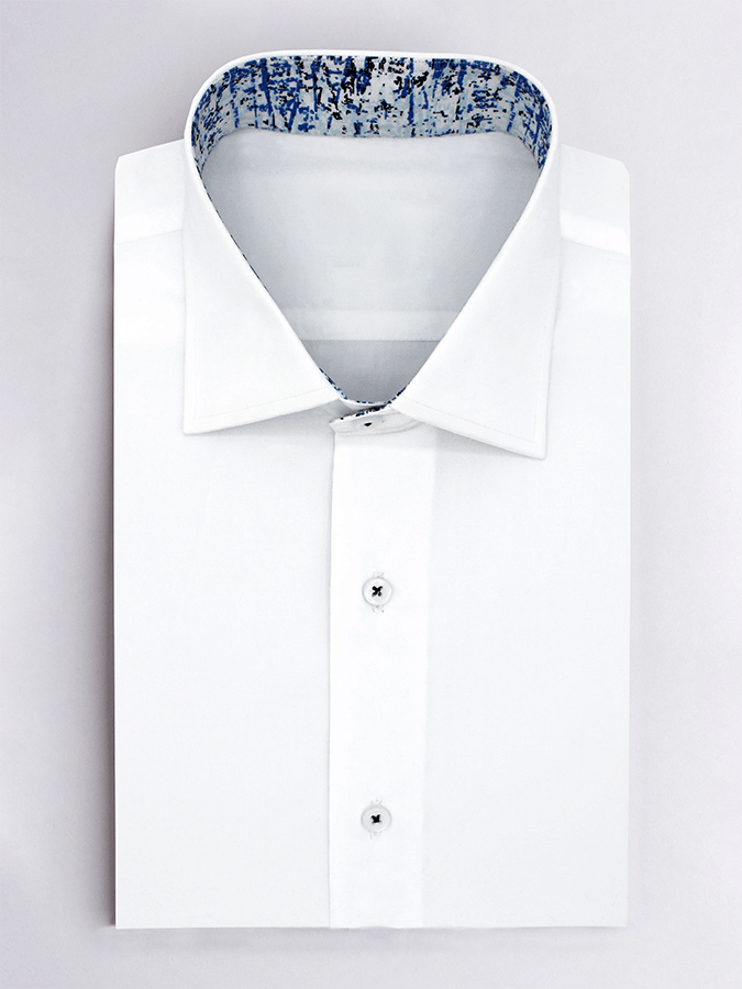 Camisa geométrico Design ejecutivo casual para hombre