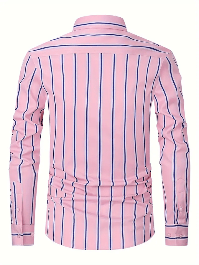 para hombre a rayas ejecutivo casual camisa