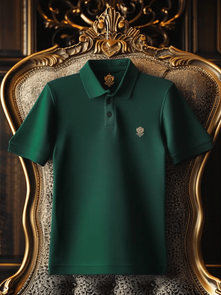 Camisa polo casual ejecutivo Button de manga corta para hombre