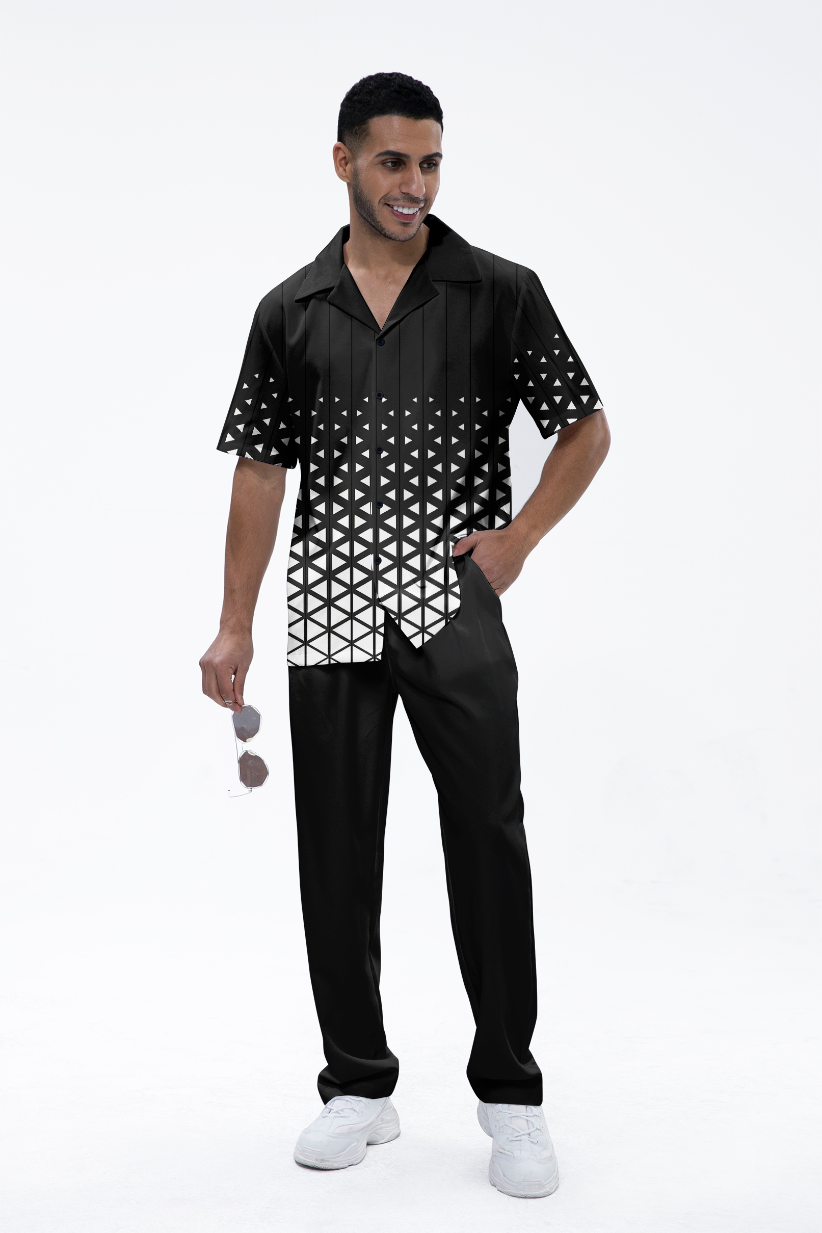 Camisa Black Cross de manga corta Walking Suit