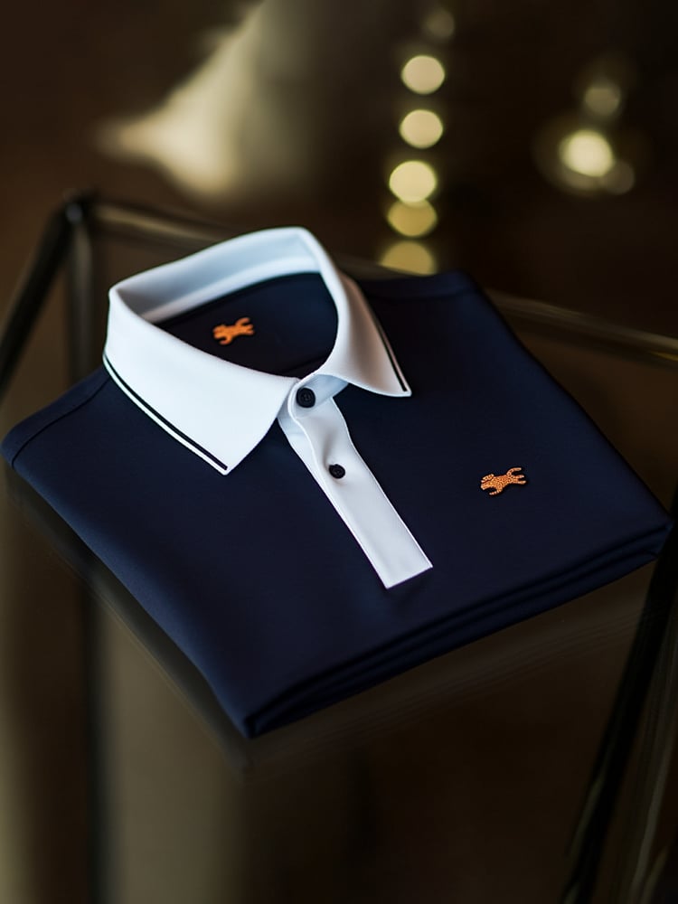 Camisa polo ejecutivo casual Button de manga corta para hombre