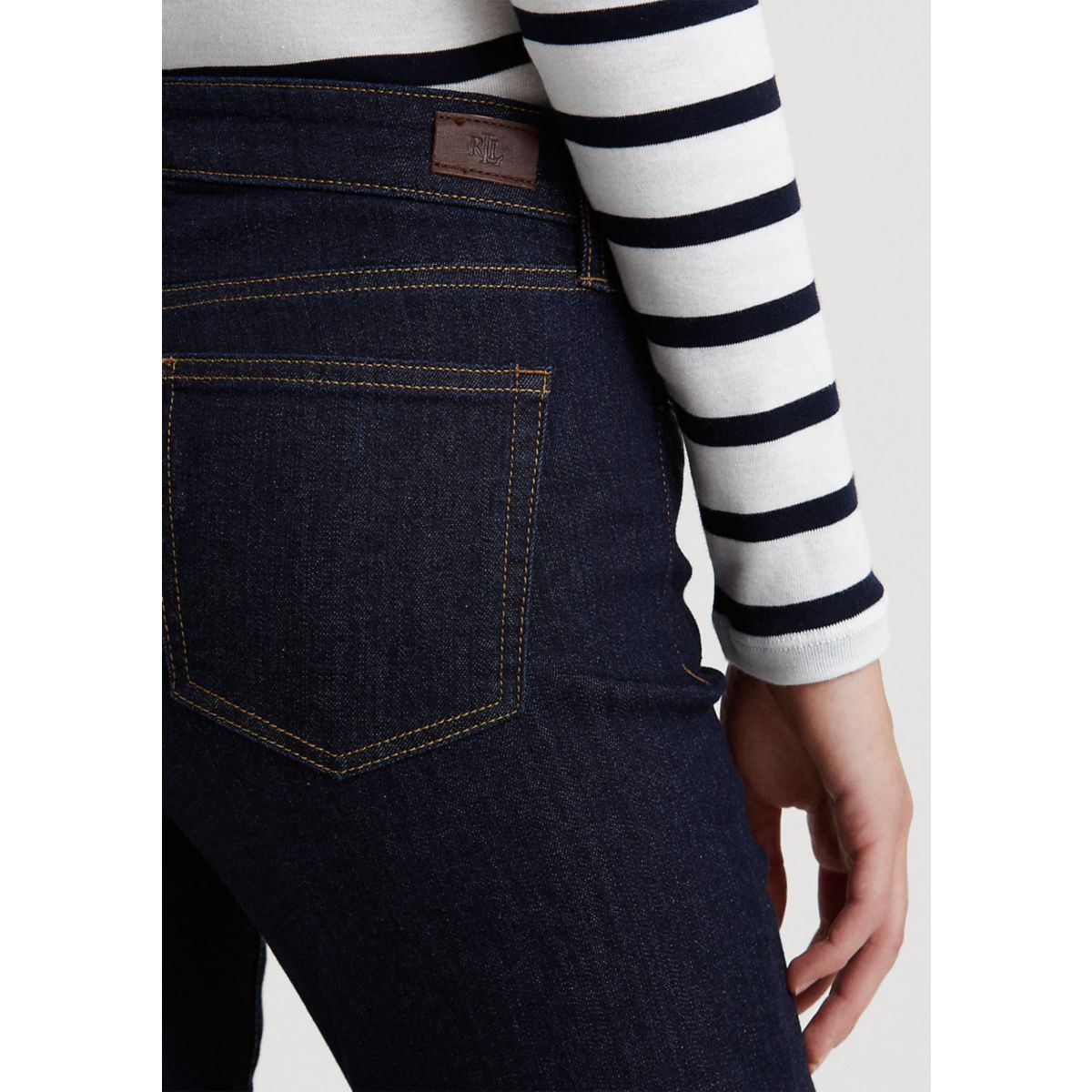 Petite Mid Rise Straight Jeans - 4