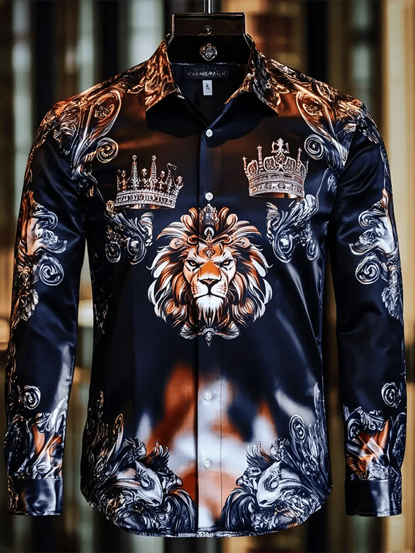 Camisa de lujo Gorgeous de manga larga para hombre