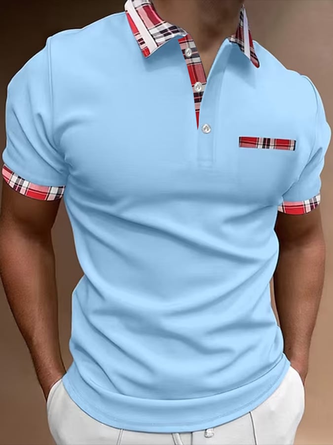 Camisa polo de manga corta estampado Pullover
