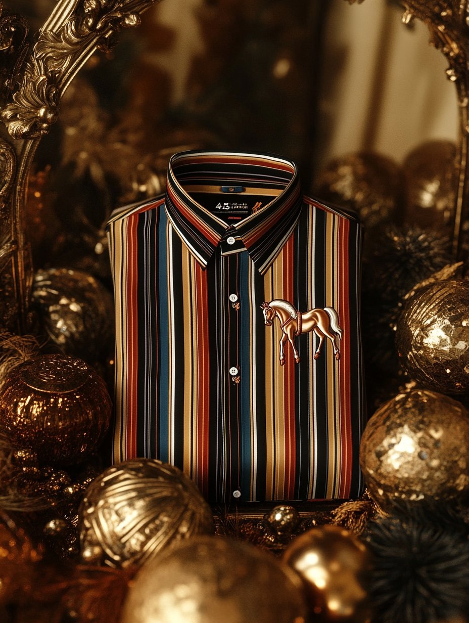 Camisa de lujo ejecutivo de manga larga para hombre