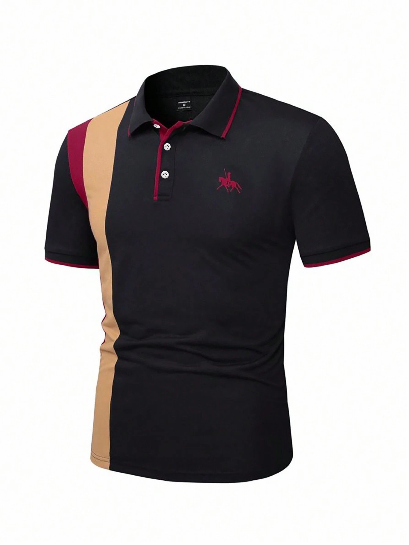 Camisa polo estampado casual para hombre
