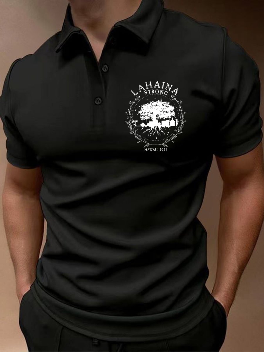 Camisa polo Lahaina Strong casual para hombre