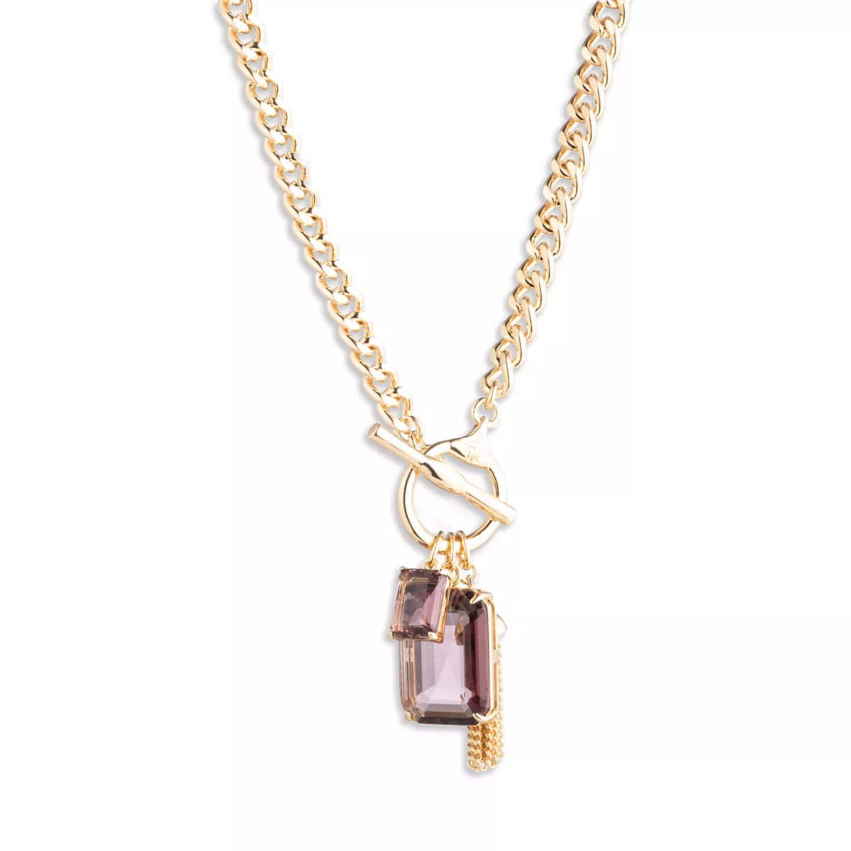 Gold Toggle Pendant Necklace - 2