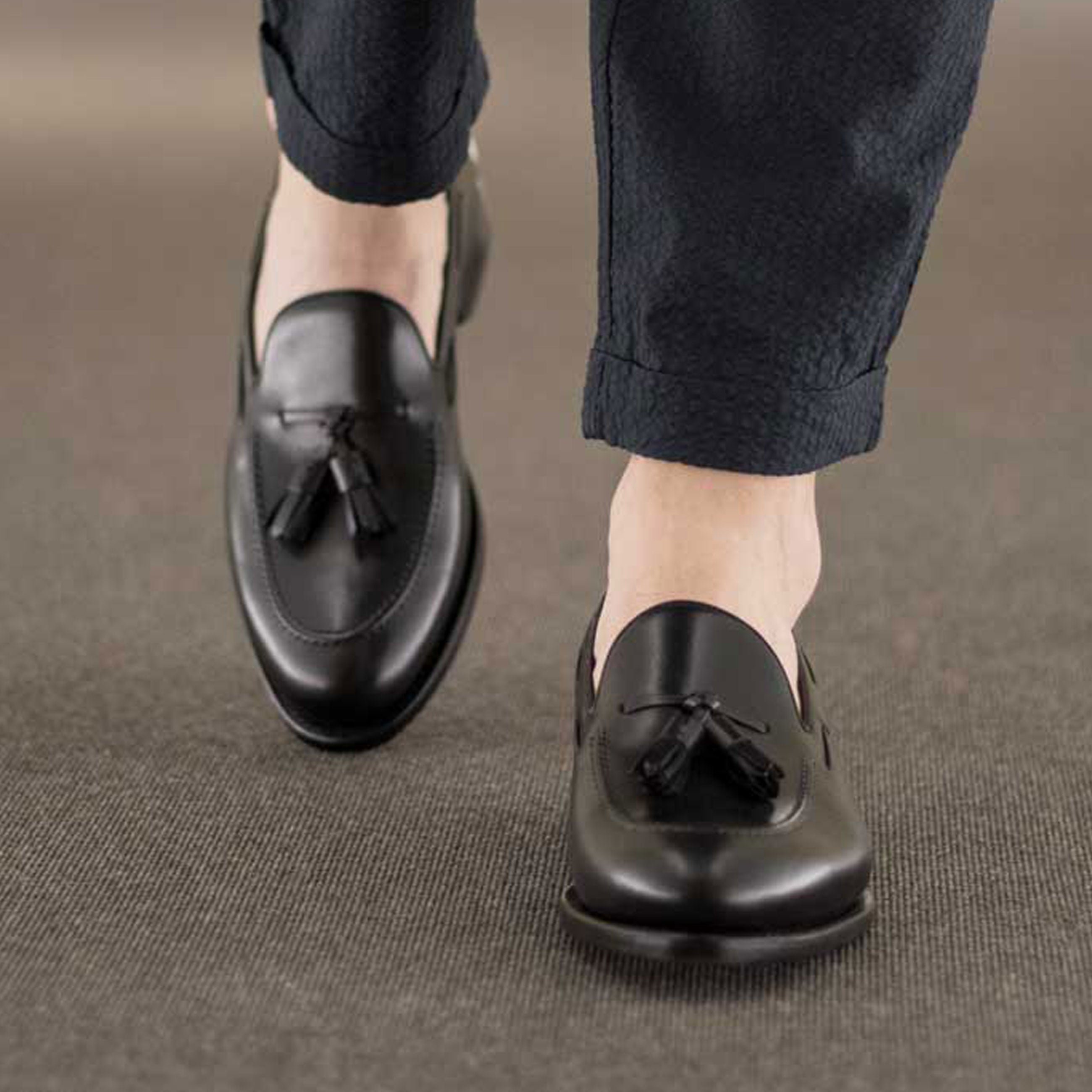 Zapatos de moda vintage Tassel cuero para hombre