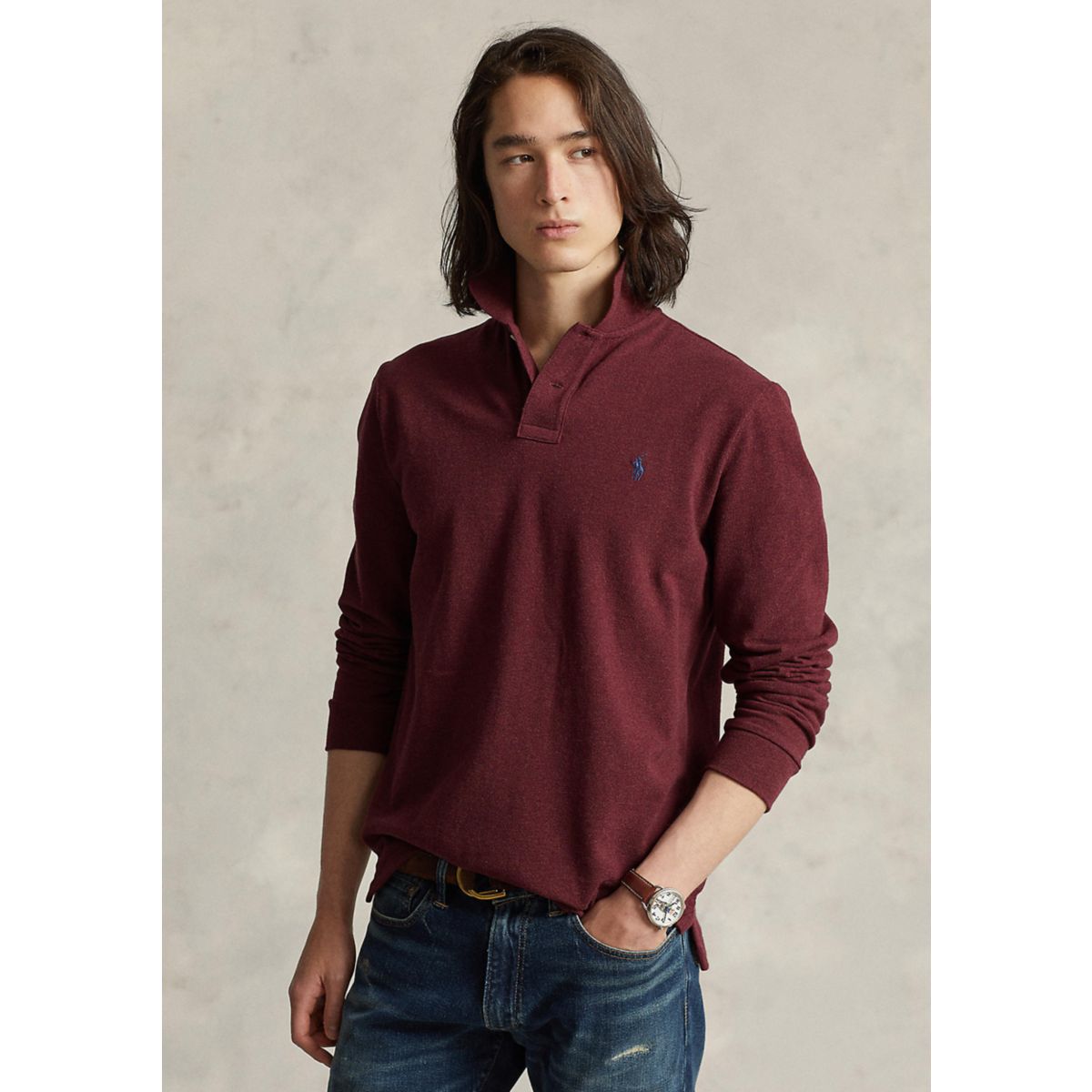 Classic Fit Mesh Polo Shirt - 2