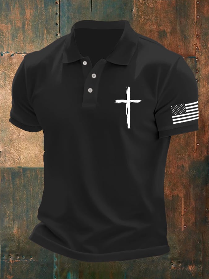 Casual Contrast Color Faith Polo para hombre