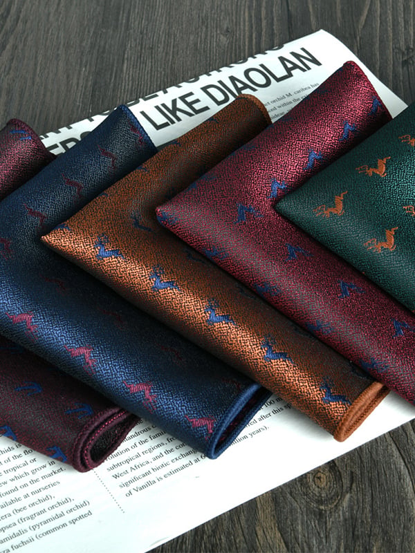 Vintage Wedding Gentleman Suit Handkerchief bolsillo Square para hombre