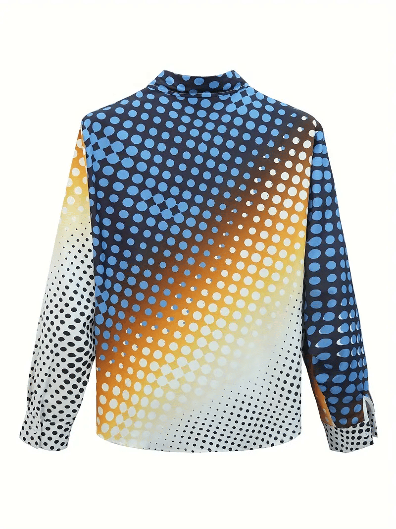 Camisa a cuadros ejecutivo de manga larga para hombre