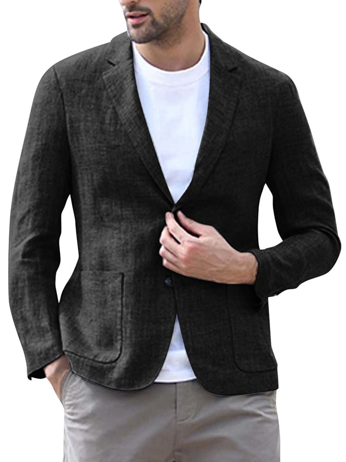 Casual One Button de manga larga casual Suit