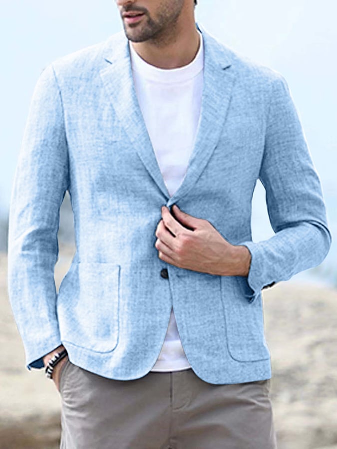 Casual One Button de manga larga casual Suit
