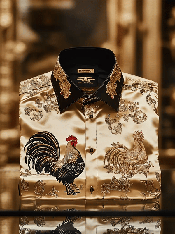 Camisa de lujo Gorgeous de manga larga para hombre