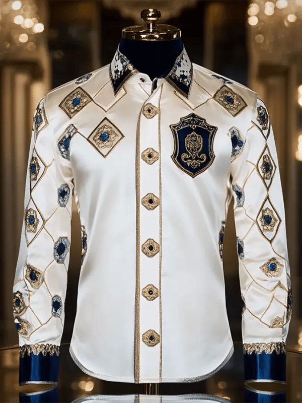 Camisa de lujo Gorgeous de manga larga para hombre