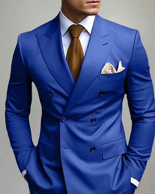 Ejecutivo de color sólido Suit para hombre