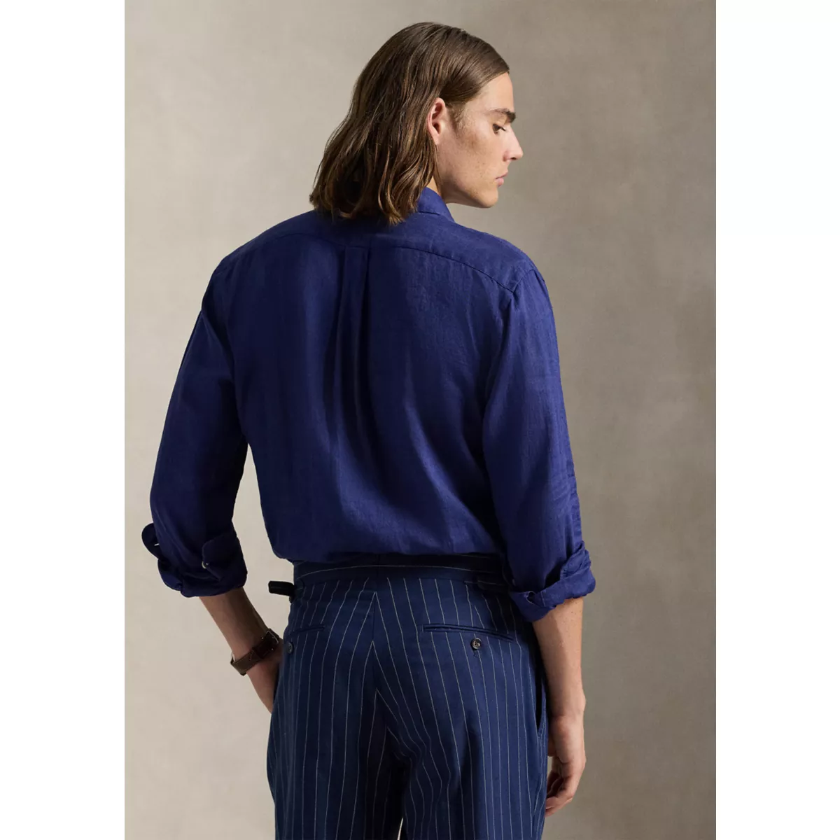 Men's Classic Fit Linen Shirt - 6