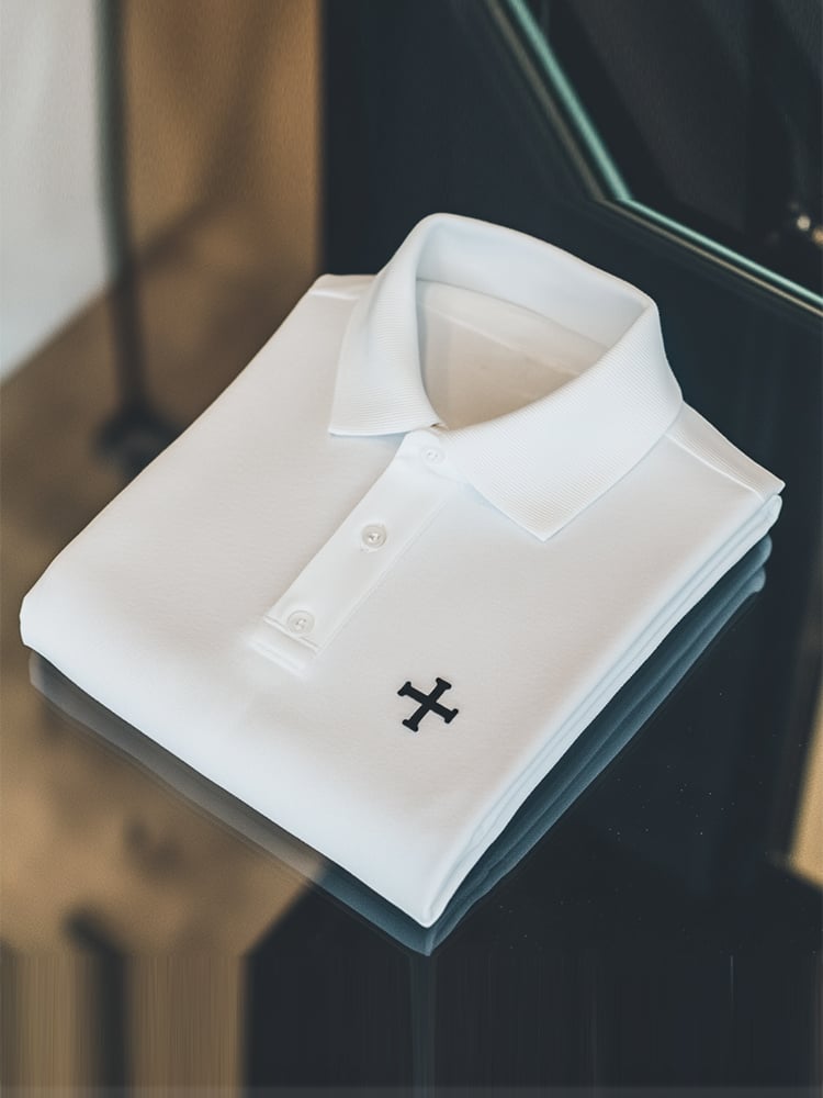 Camisa polo ejecutivo casual Button de manga corta para hombre