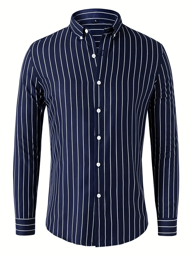 Camisa a rayas ejecutivo casual para hombre