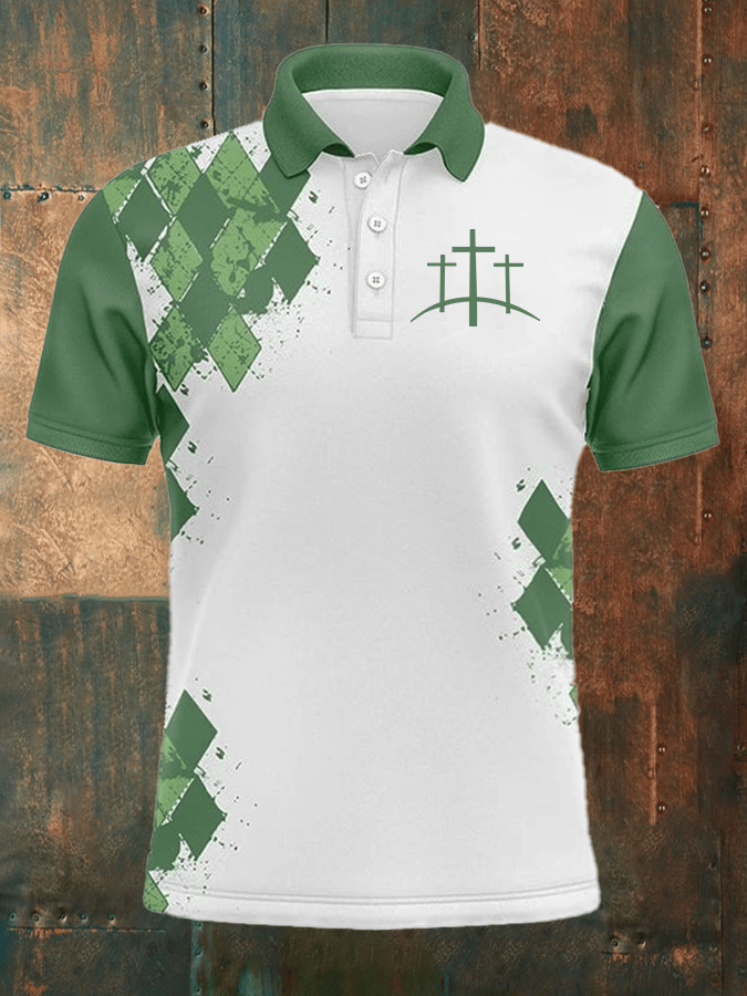 Camisa polo Faith estampado casual para hombre