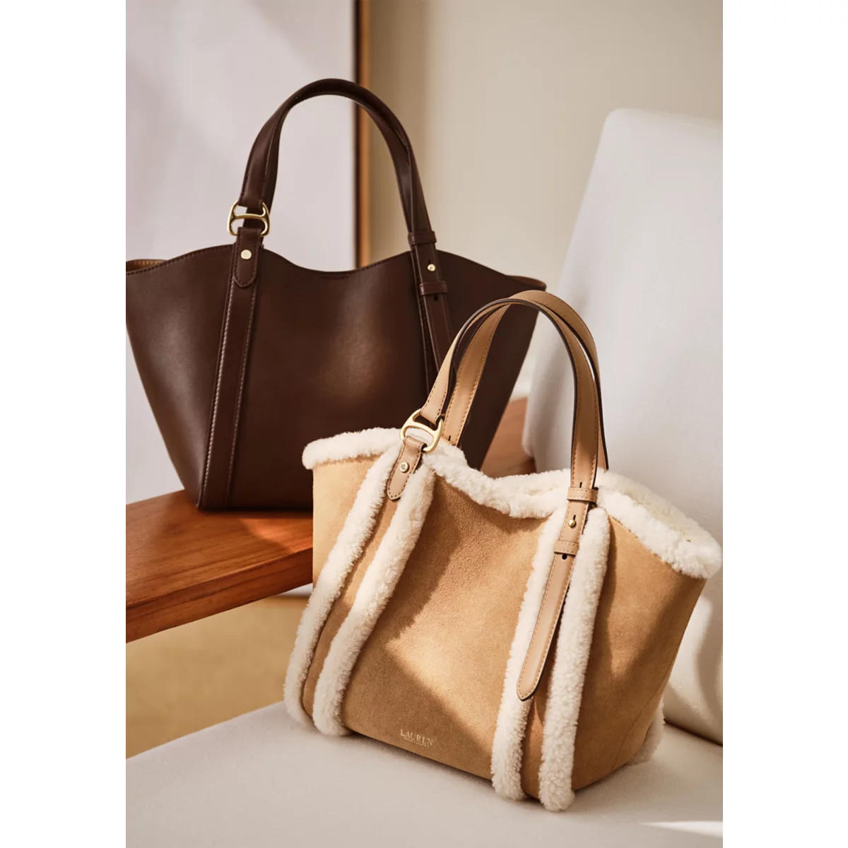Nappa Leather Small Tasha Tote Bag - 8