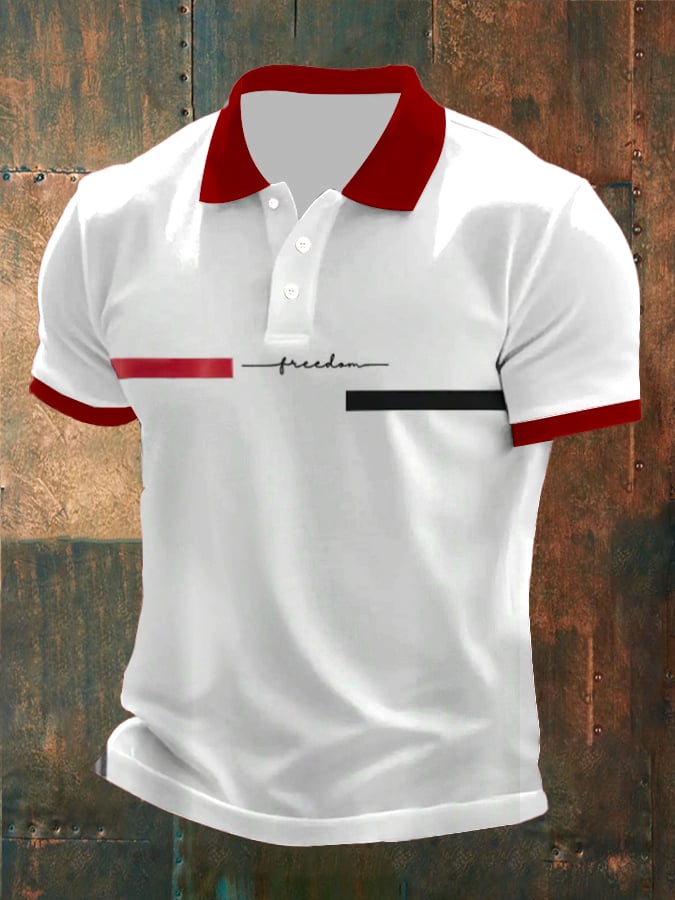 Camisa polo Faith estampado Button Design para hombre