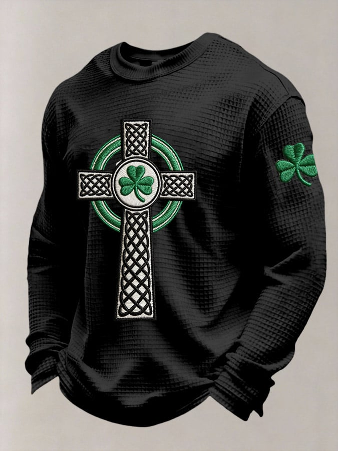 St. Patrick's Day estampado casual Top para hombre