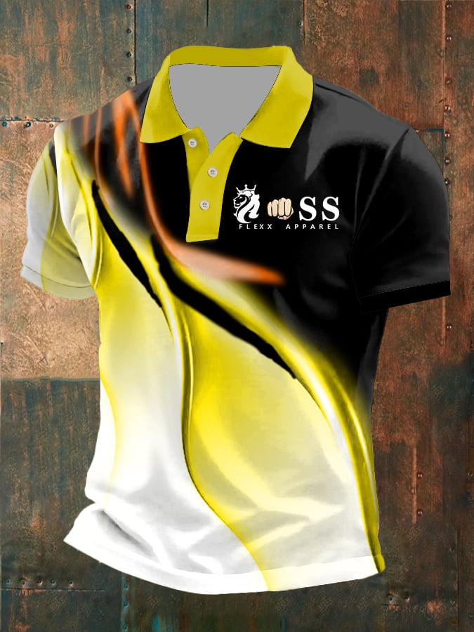 De moda casual ejecutivo Contrast Color Polo para hombre