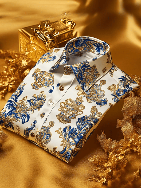 Camisa de lujo Gorgeous de manga larga para hombre