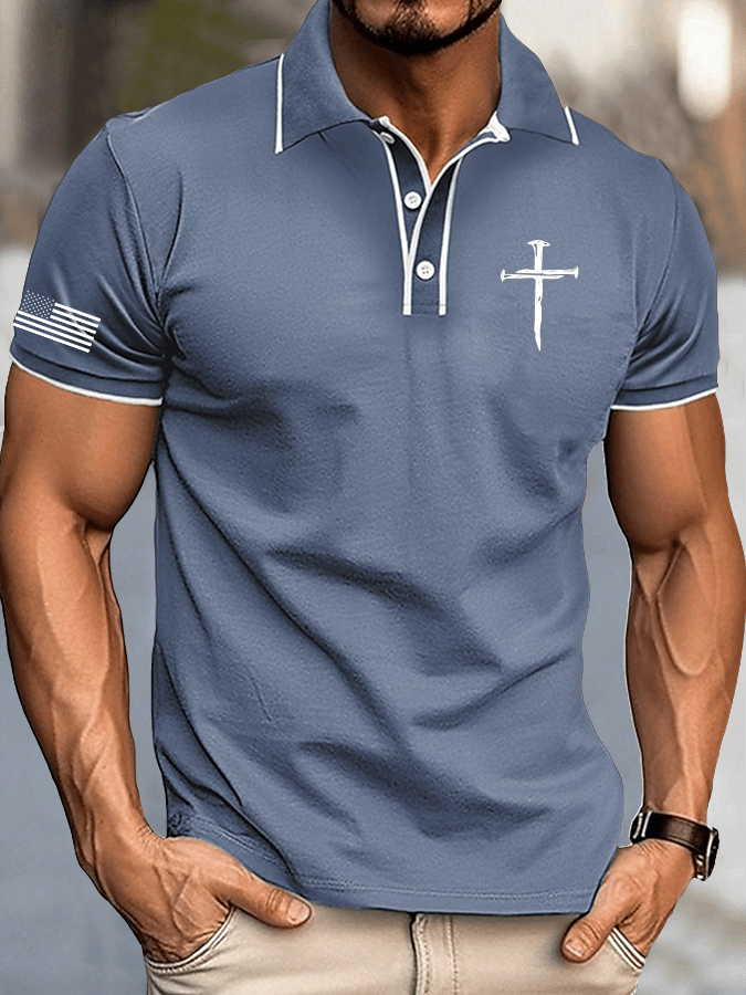 Camisa polo Faith estampado para hombre