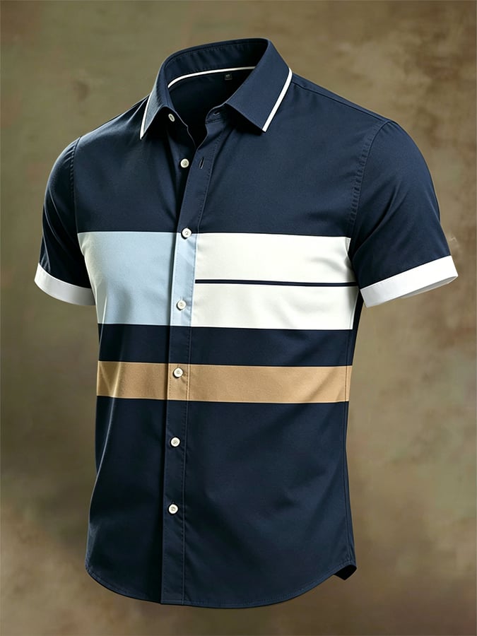 Camisa de manga corta ejecutivo para hombre