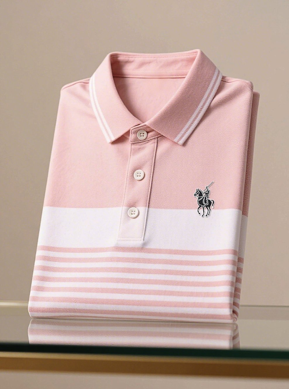 Camisa polo ejecutivo casual Button de manga corta para hombre