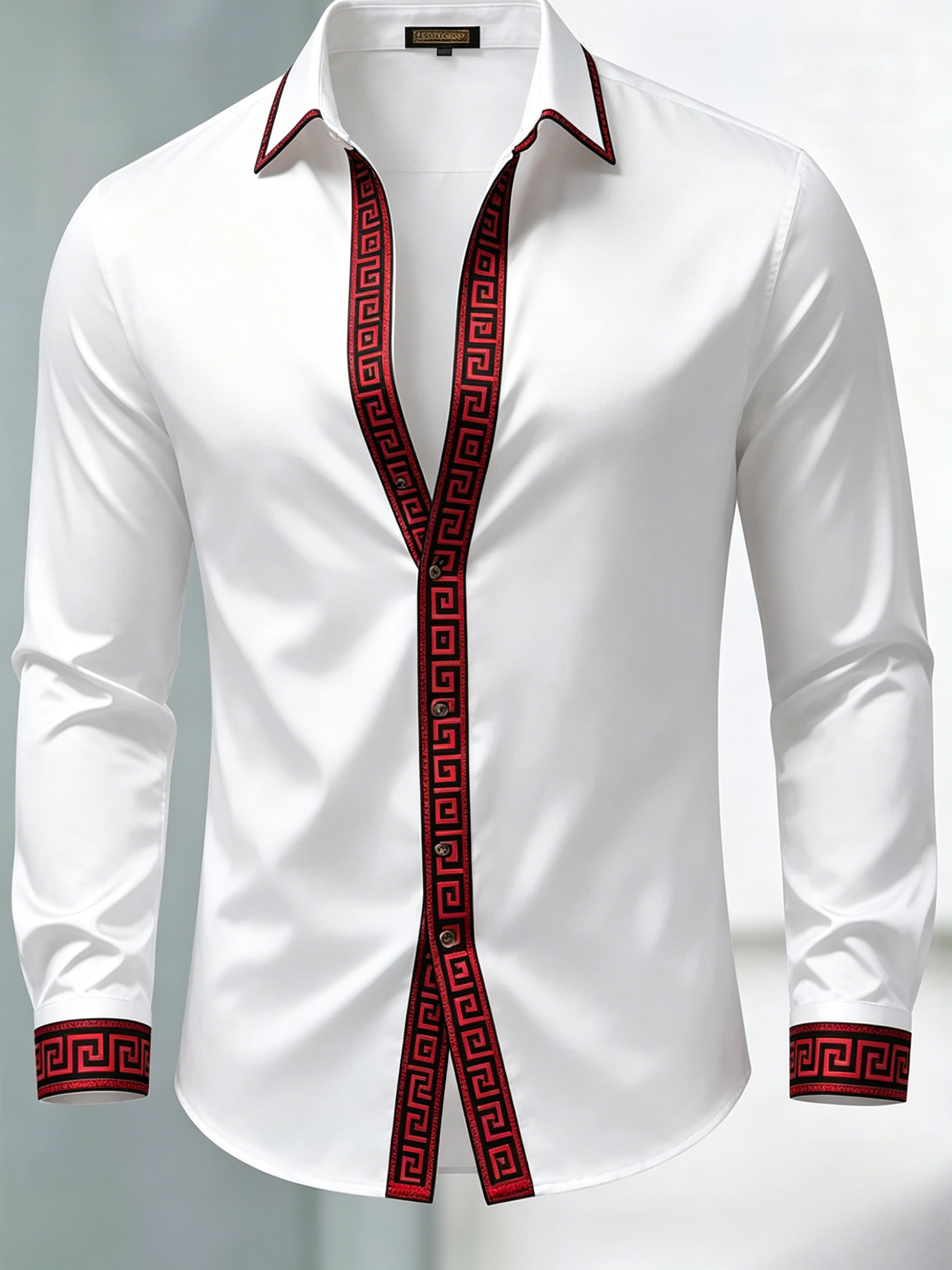 Camisa de lujo Gorgeous de manga larga para hombre