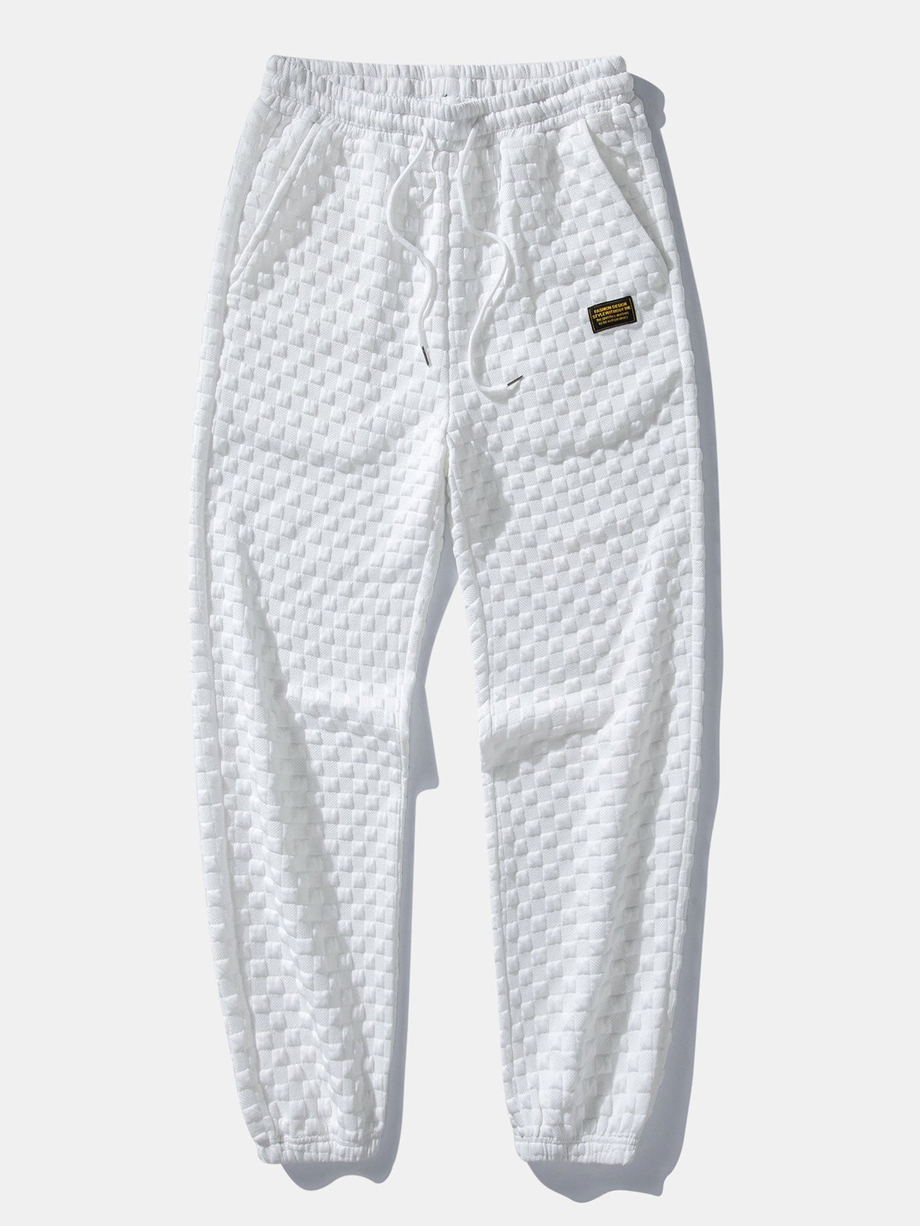 Sudadera Checkerboard Jacquard Quarter Zip & Jogger pantalón