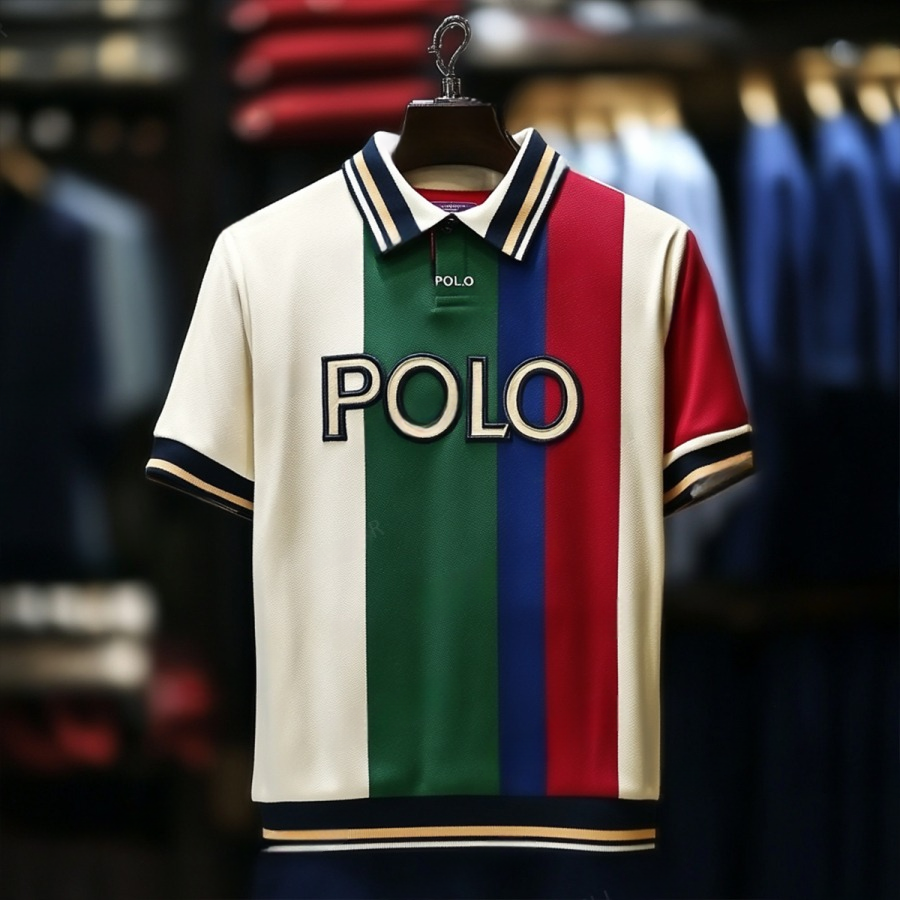 Camisa polo de lujo ejecutivo casual Vacation de manga corta