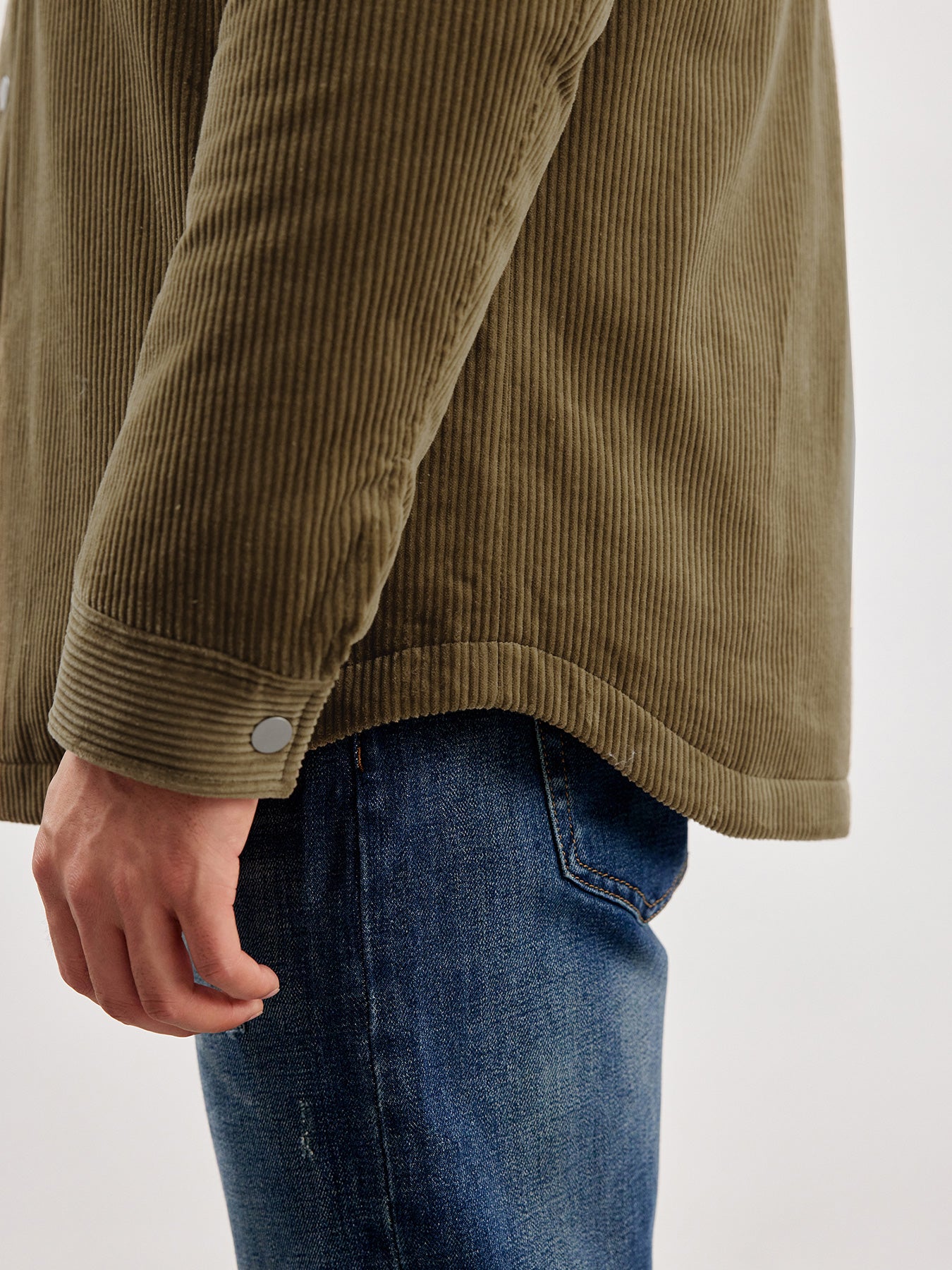 Chaqueta pana Quilted