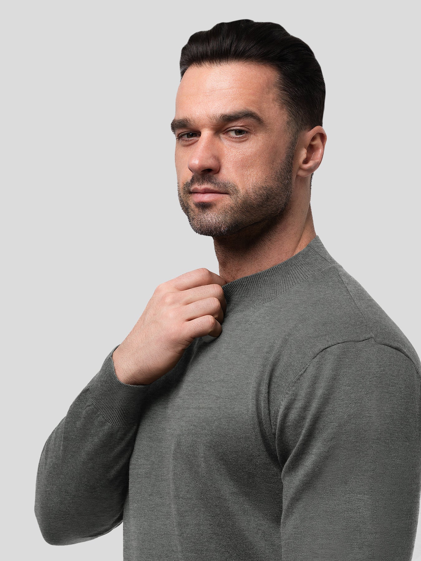 Gentletejido Ultra-suave Mock Neck Sweater
