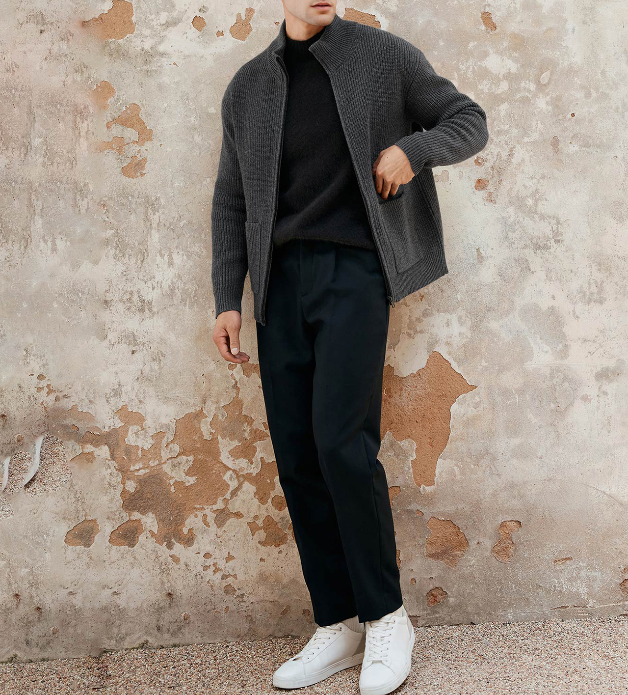 Chaqueta Gentletejido Full Zip Sweater