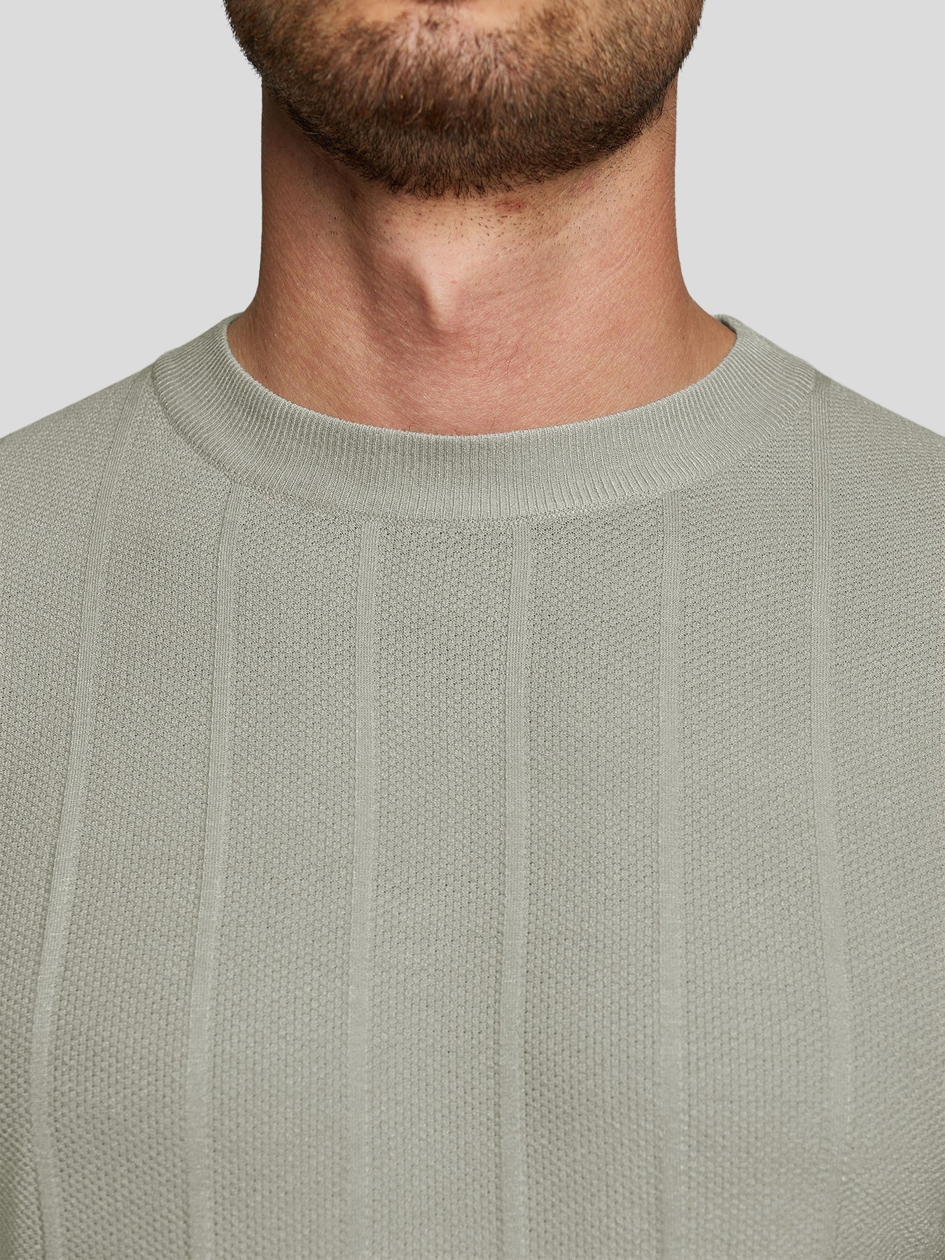Camiseta Gentletejido transpirable a rayas de manga corta tejidoted