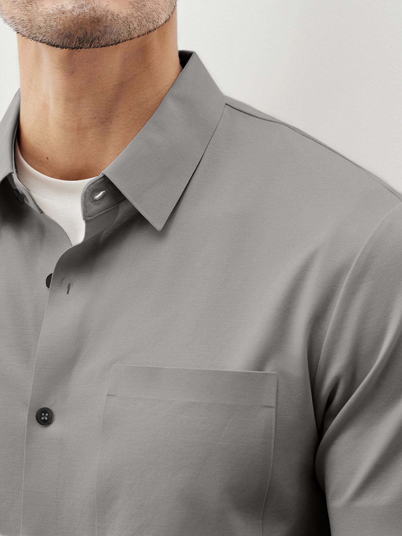 Camisa ChillLux Wrinkle-free de manga corta