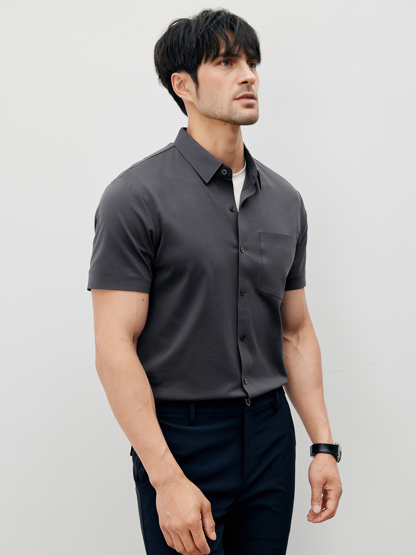 Camisa ChillLux Wrinkle-free de manga corta