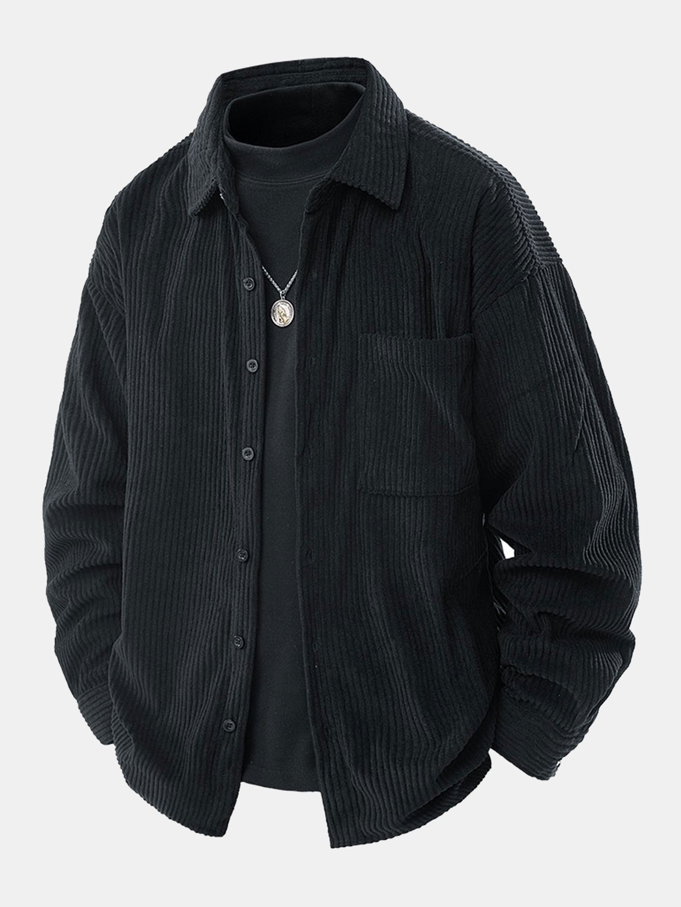 Camisa Relax Fit Button Up Corduroy