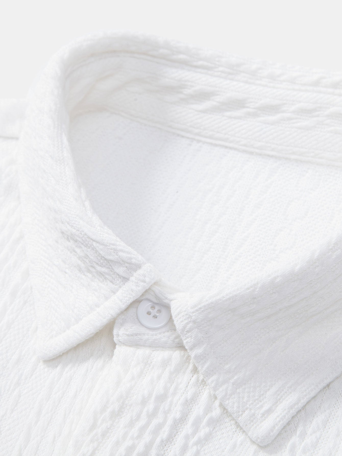 Camisa Muscle Fit Jacquard Textured