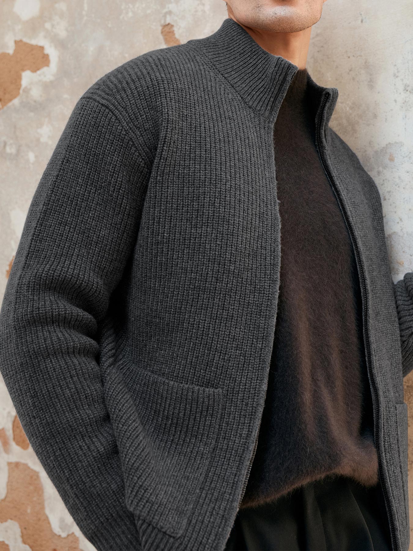 Chaqueta Gentletejido Full Zip Sweater
