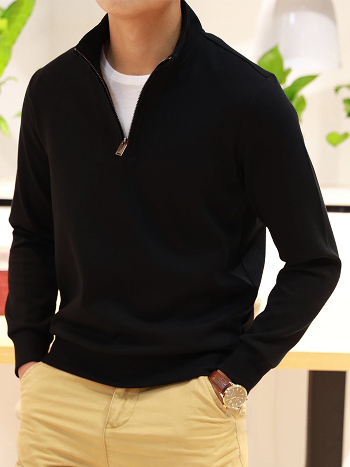 Sudadera CozySpacer Half Zip