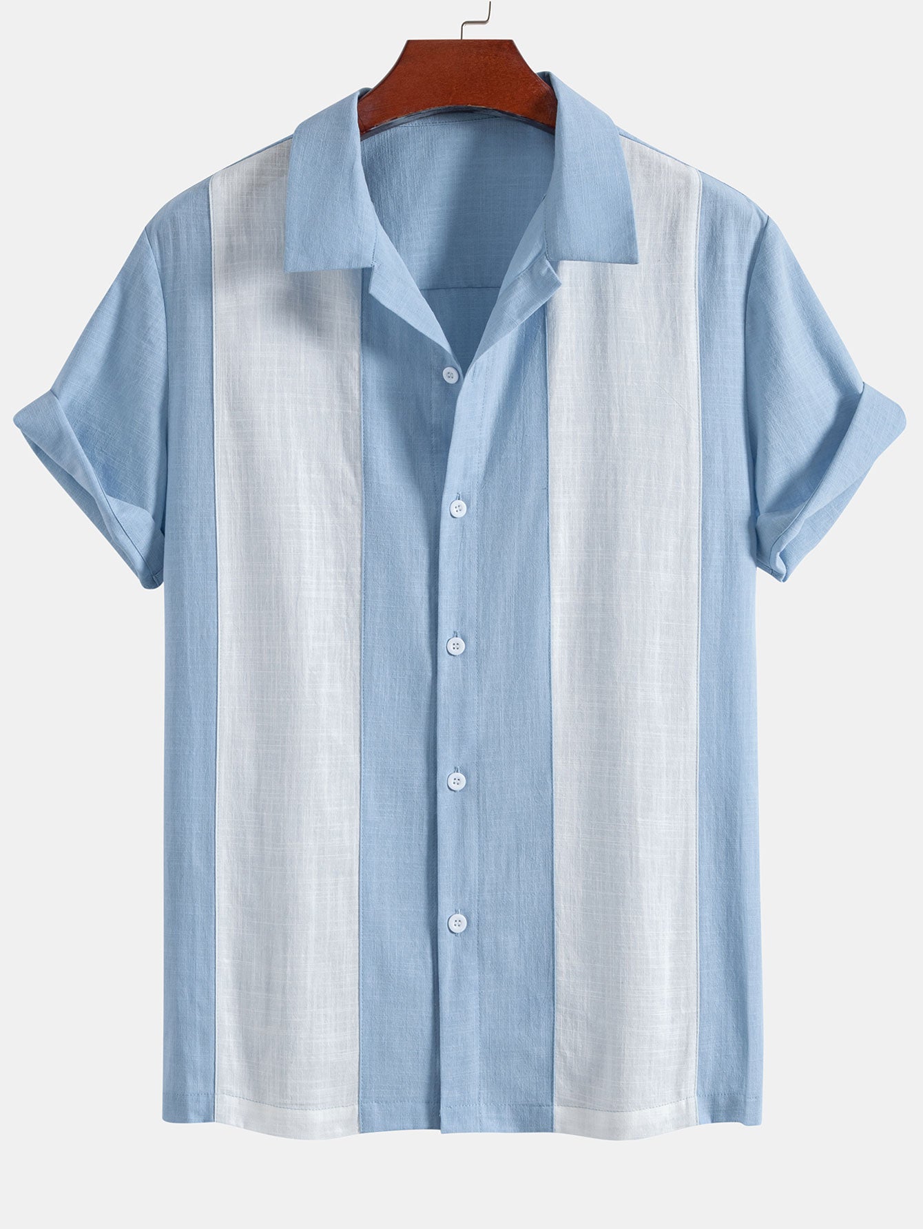 Camisa de lino Look Patchpara trabajo Bowling